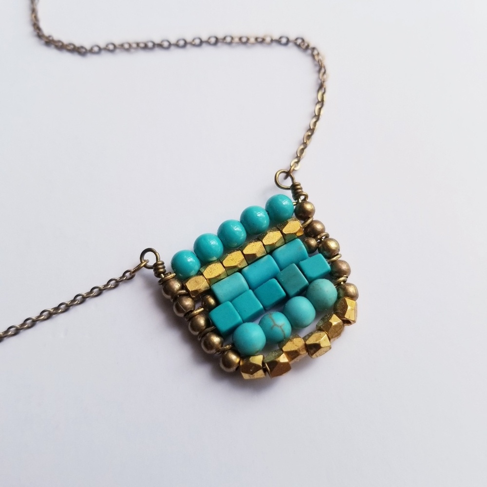 Dainty Boho Beaded Necklace
